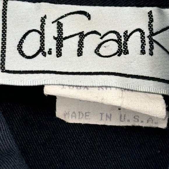 Vintage D.Frank USA Black Embellished Jumpsuit Button Front Size 6 womens - Picture 2 of 12